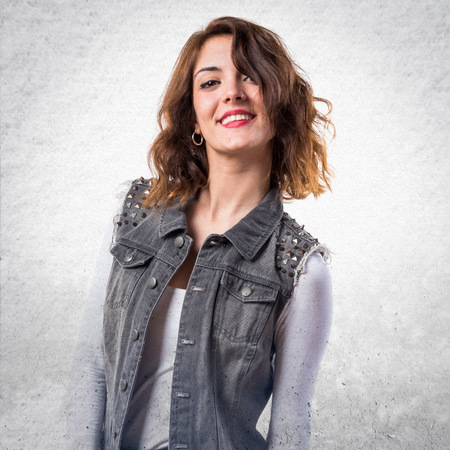 Model woman in studioの写真素材