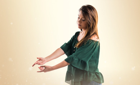 Young girl dancingの写真素材