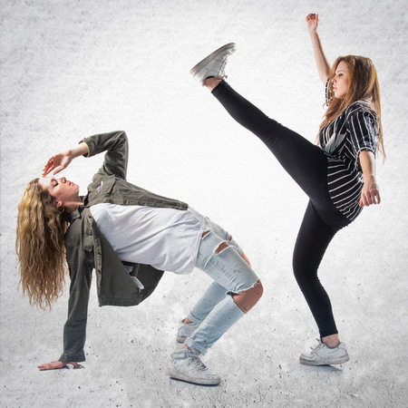 Two dancers womenの写真素材