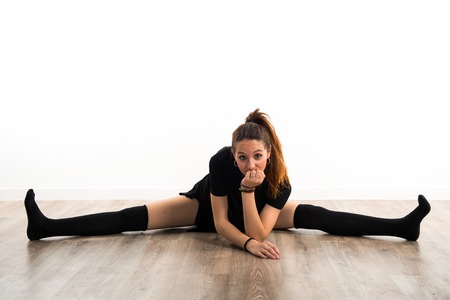 Young girl dancing