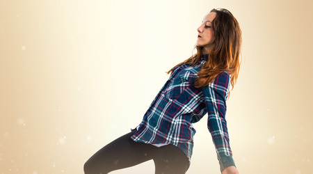 Girl dancingの写真素材