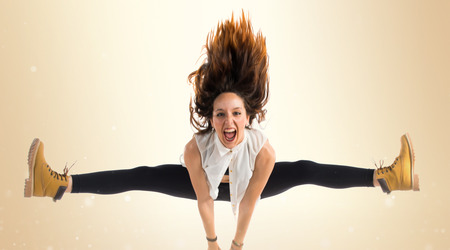 Beautiful girl urban dancer