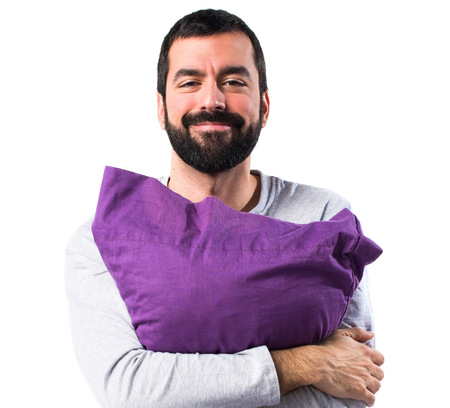 Man in pajamasの写真素材