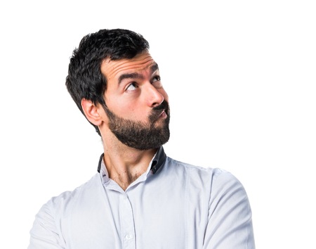 Man thinkingの写真素材