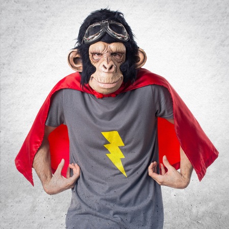 Superhero monkey manの写真素材