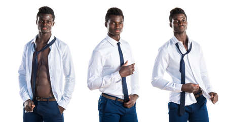 Handsome business black manの写真素材