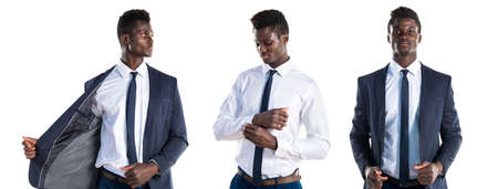 Handsome business black manの写真素材