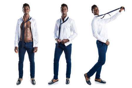 Handsome business black manの写真素材