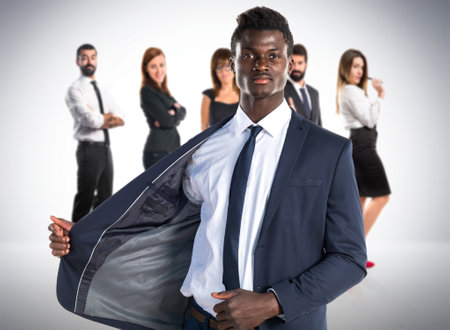 Handsome business black manの写真素材