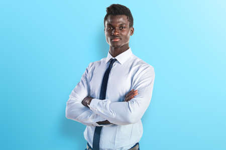 Handsome business black manの写真素材