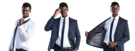 Handsome business black manの写真素材
