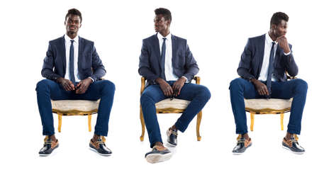Handsome business black manの写真素材
