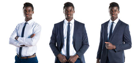 Handsome business black manの写真素材