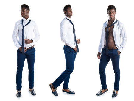 Handsome business black manの写真素材