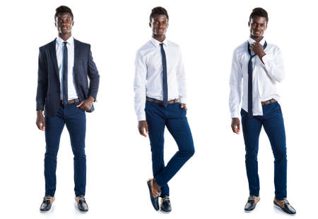 Handsome business black manの写真素材