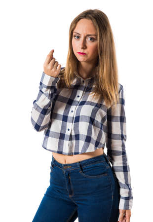 Ruined blonde teen girlの写真素材