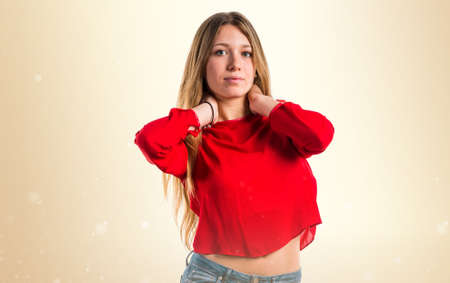 Model woman in studioの写真素材