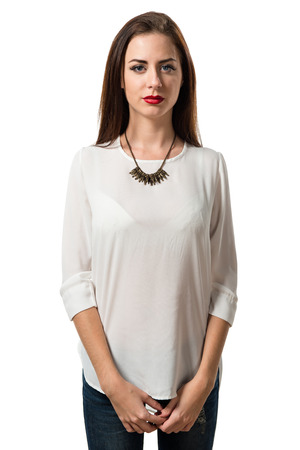 Pretty young girlの写真素材