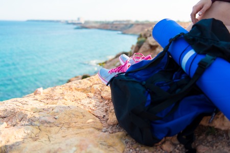 Backpack in the nature