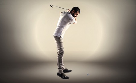 Golfer manの写真素材