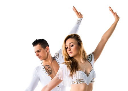 Two people dancingの写真素材