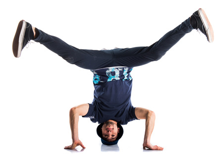 Man dancing street danceの写真素材