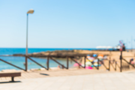 Unfocused beach backgroundの写真素材