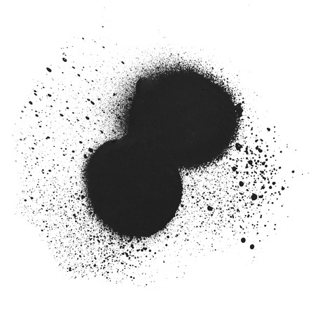 Freehand simple spray paint graffiti texture. Ink element grunge design.の写真素材