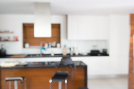 Unfocused indoor house backgroundの写真素材