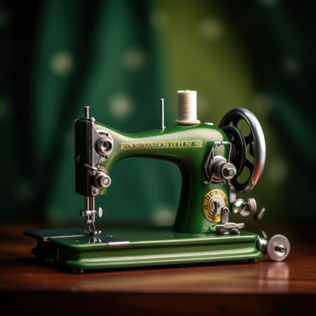 an antique sewing machine . Generative AIの素材