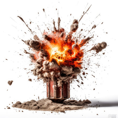 the bomb explodingの素材