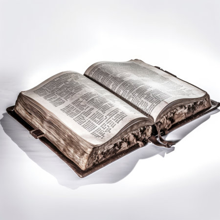 an old open bookの素材