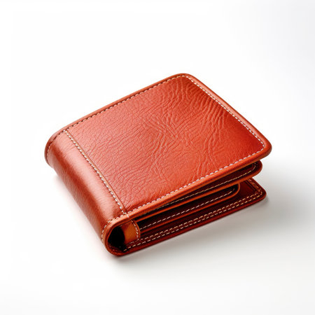the brown male walletの素材