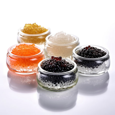 Various types of caviarの素材