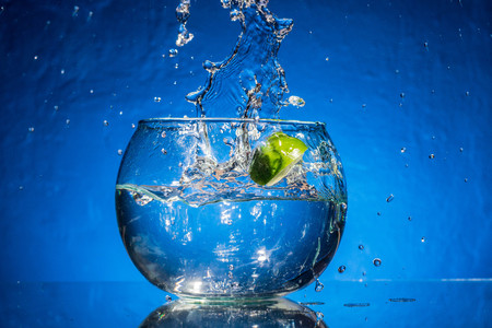 Lemon Splashの写真素材