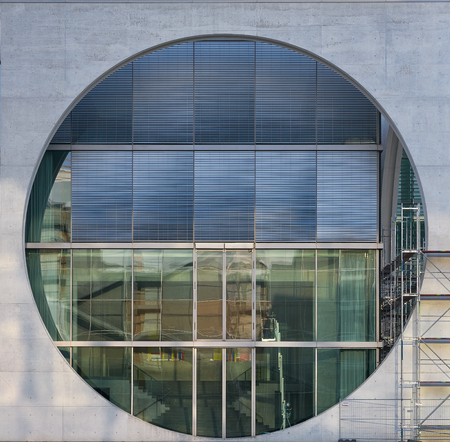 Marie Elisabeth Lueders Haus building detail in Berlinのeditorial素材