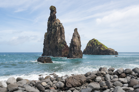Janela Islets in Porto Moniz in Madeiraの写真素材