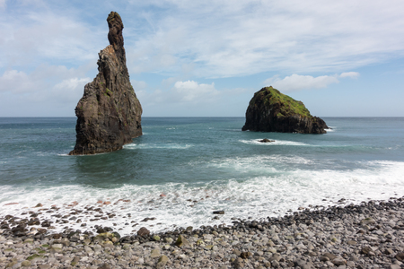 Janela Islets in Porto Moniz in Madeiraの写真素材