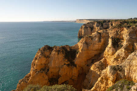 Ponta da Piedade in Lagos, in Portugalの写真素材