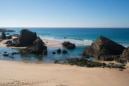 Praia da Samoqueira beach in Portugal