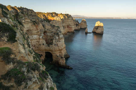 Ponta da Piedade in Lagos, in Portugalの写真素材