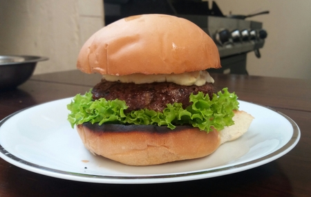 A big hamburgerの写真素材