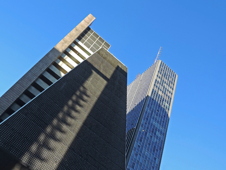 Modern corporate buildings