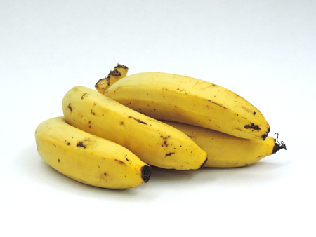 A bunch of bananas isolated on white backgroundの写真素材
