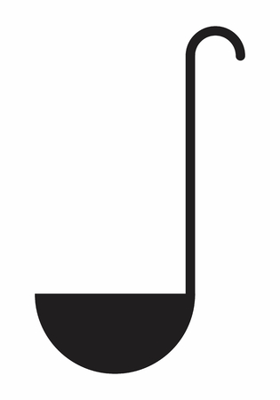 A ladle illustration isolated on white backgroundのイラスト素材