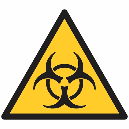 The illustration of an isolated biohazard symbolのイラスト素材