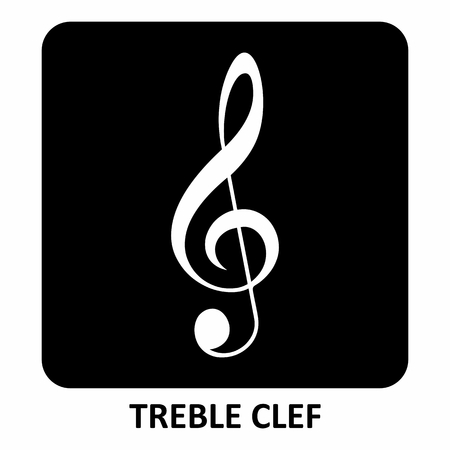 Treble Clef illustrationのイラスト素材