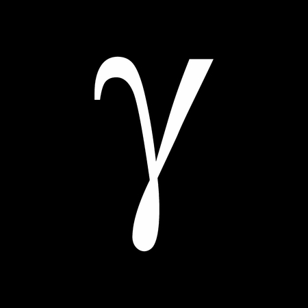 Gamma icon illustrationのイラスト素材