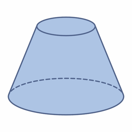 The illustration of an isolated cone trunk on white backgroundのイラスト素材