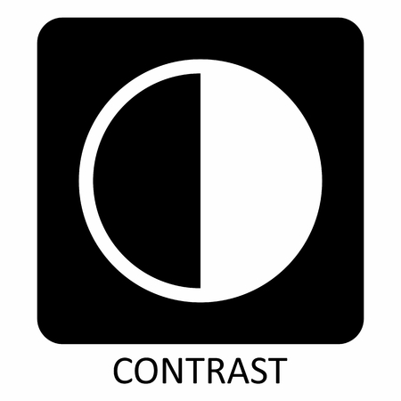 Contrast icon symbolのイラスト素材